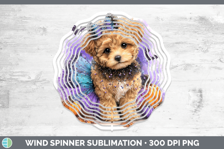 Dogs 05 Halloween Double Doodle Wind Spinner Sublimation Spi