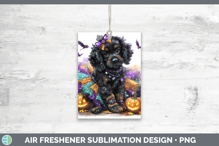 Dogs 05 Halloween English Cocker Spaniel Air Freshener Subli