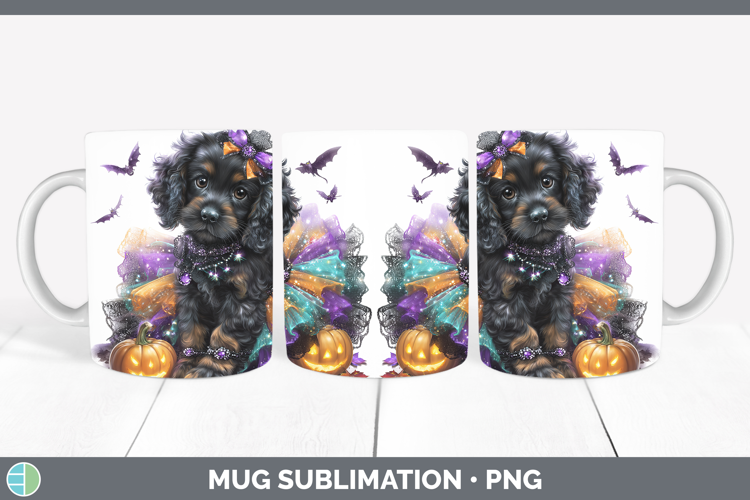 Dogs 05 Halloween English Cocker Spaniel Mug Wrap Sublimatio
