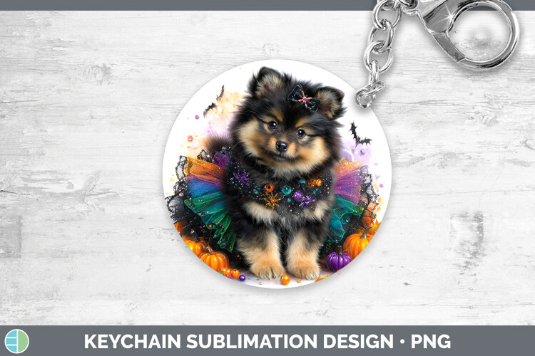 GorgeousDogs 05 Halloween Keychain design.