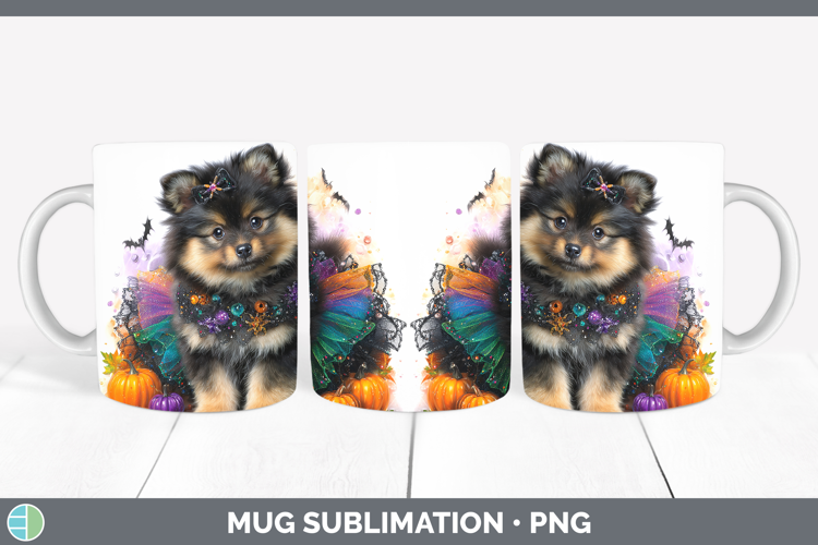 Dogs 05 Halloween Finnish Lapphund Mug Wrap Sublimation Coff