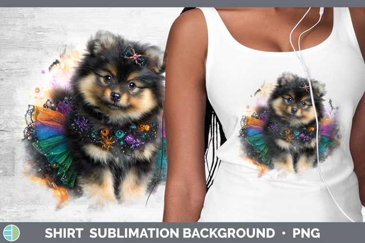Dogs 05 Halloween Finnish Lapphund Shirt Sublimation Backgro