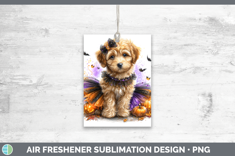 Dogs 05 Halloween Labradoodle Air Freshener Sublimation Car