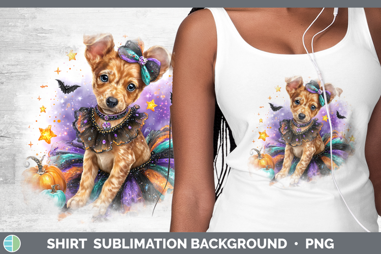 Dogs 05 Halloween Podenu Canario Shirt Sublimation Backgroun
