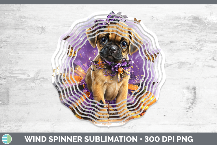 Dogs 05 Halloween Puggle Wind Spinner Sublimation Spinner De