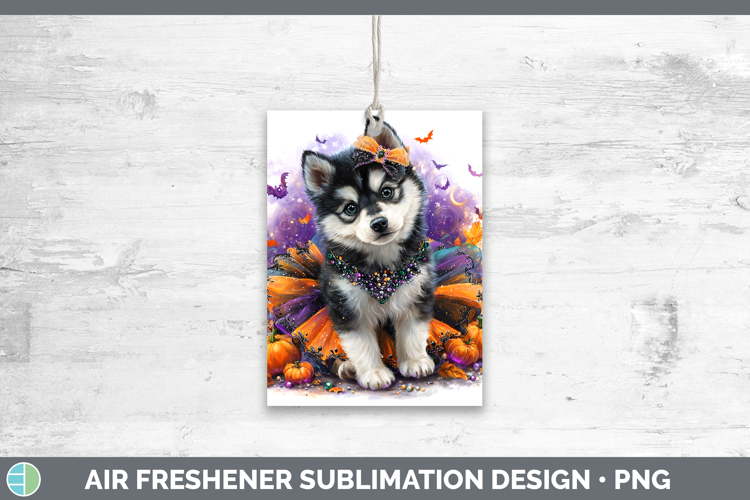 Dogs 05 Halloween Siberian Husky Air Freshener Sublimation C