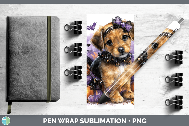 Dogs 05 Halloween Warren Hound Pen Wrap Sublimation Pen Desi