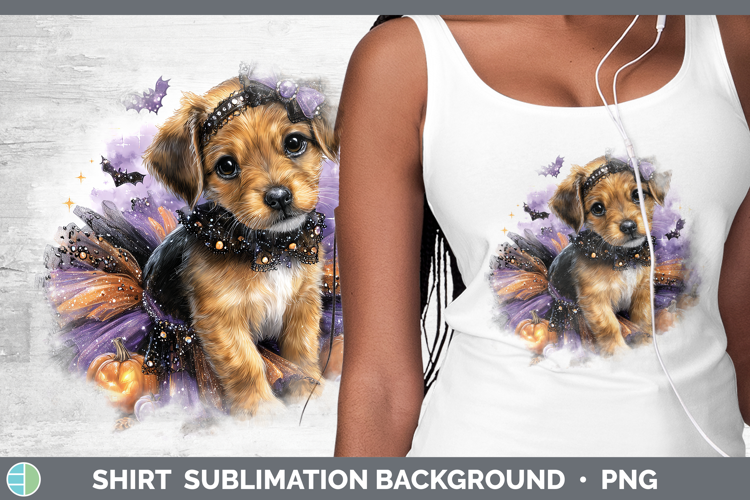 Dogs 05 Halloween Warren Hound Shirt Sublimation Background
