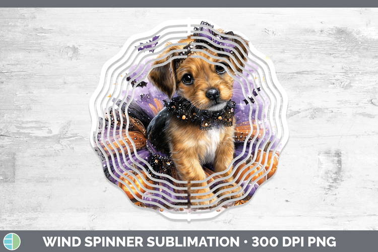 Dogs 05 Halloween Warren Hound Wind Spinner Sublimation Spin