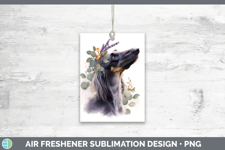 Afghan Hound Dogs 05 Lavender and Eucalyptus Air Freshener S