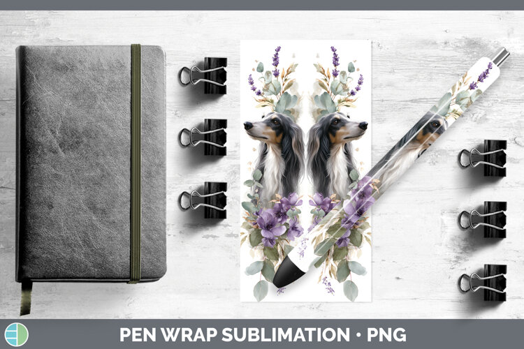 GorgeousDogs 05 Lavender and Eucalyptus Pen Wrap design.