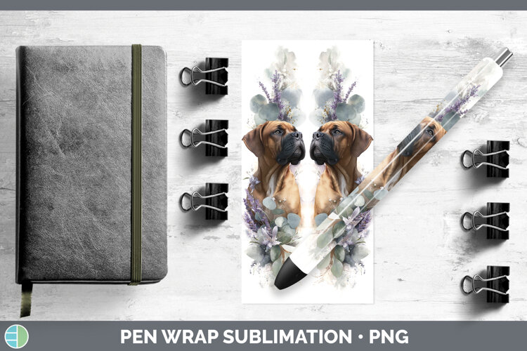GorgeousDogs 05 Lavender and Eucalyptus Pen Wrap design.