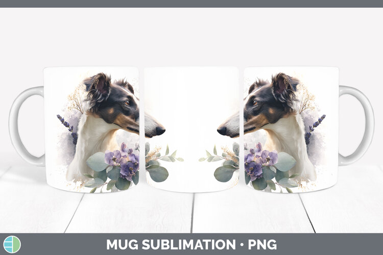 GorgeousDogs 05 Lavender and Eucalyptus Mug Wrap design.