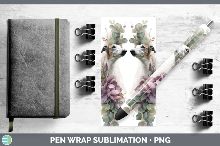 GorgeousDogs 05 Lavender and Eucalyptus Pen Wrap design.