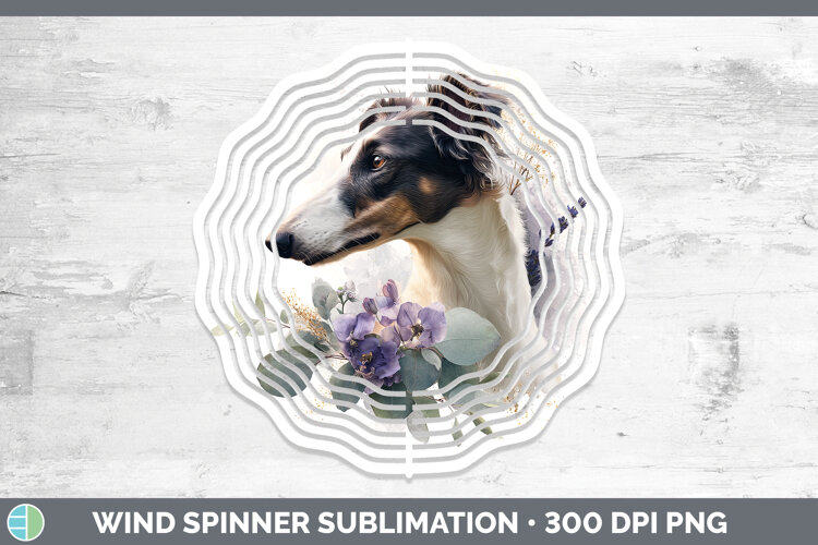 GorgeousDogs 05 Lavender and Eucalyptus Wind Spinner design.