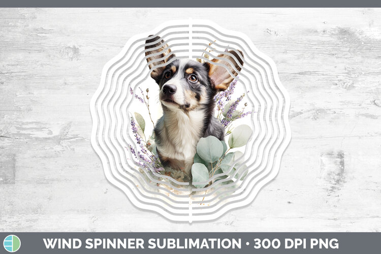 GorgeousDogs 05 Lavender and Eucalyptus Wind Spinner design.