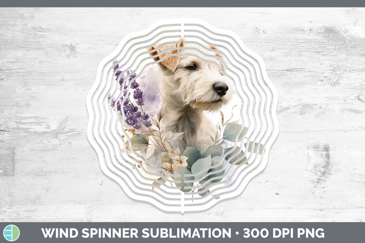 GorgeousDogs 05 Lavender and Eucalyptus Wind Spinner design.
