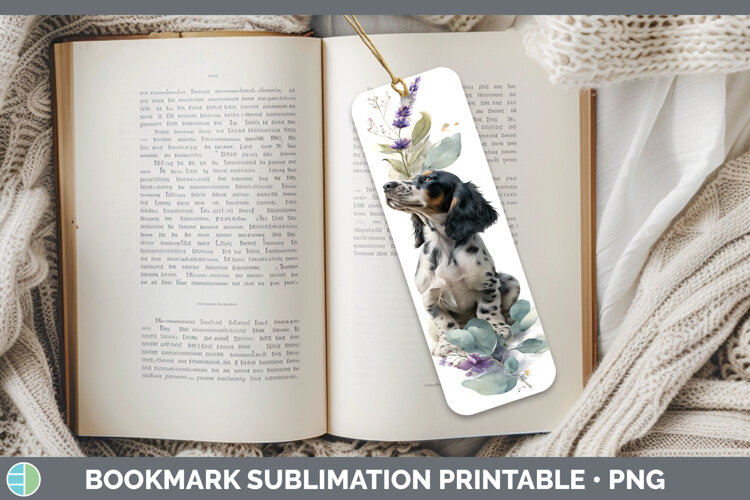 GorgeousDogs 05 Lavender and Eucalyptus Bookmark design.