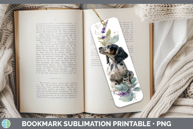 English Cocker Spaniel Dogs 05 Lavender and Eucalyptus Bookm