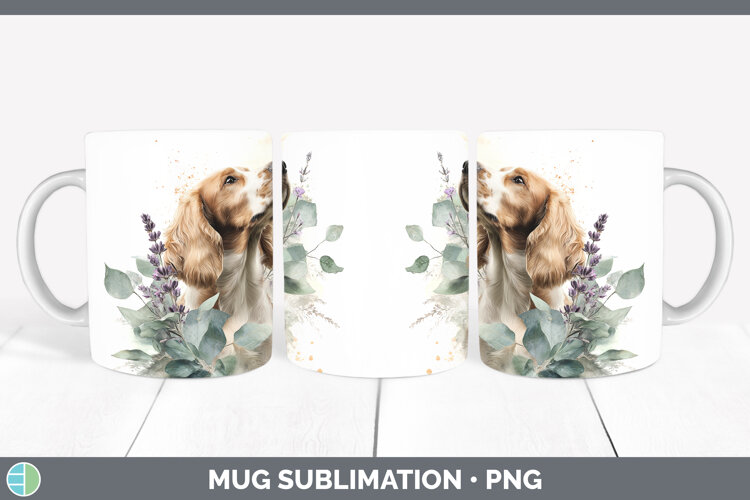 GorgeousDogs 05 Lavender and Eucalyptus Mug Wrap design.