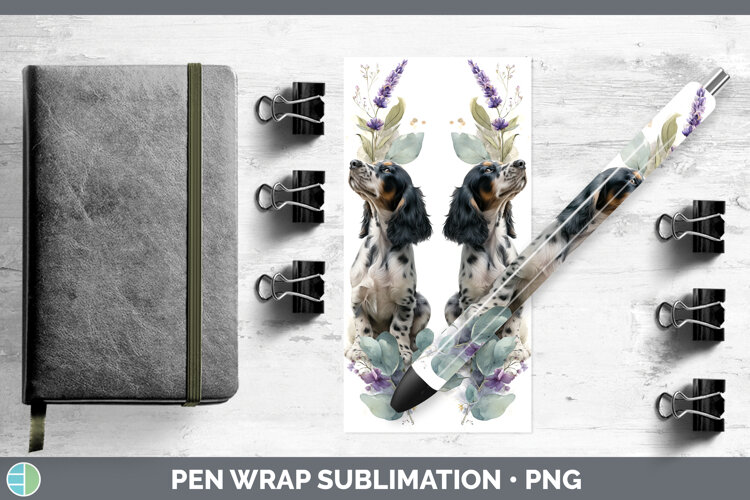 GorgeousDogs 05 Lavender and Eucalyptus Pen Wrap design.
