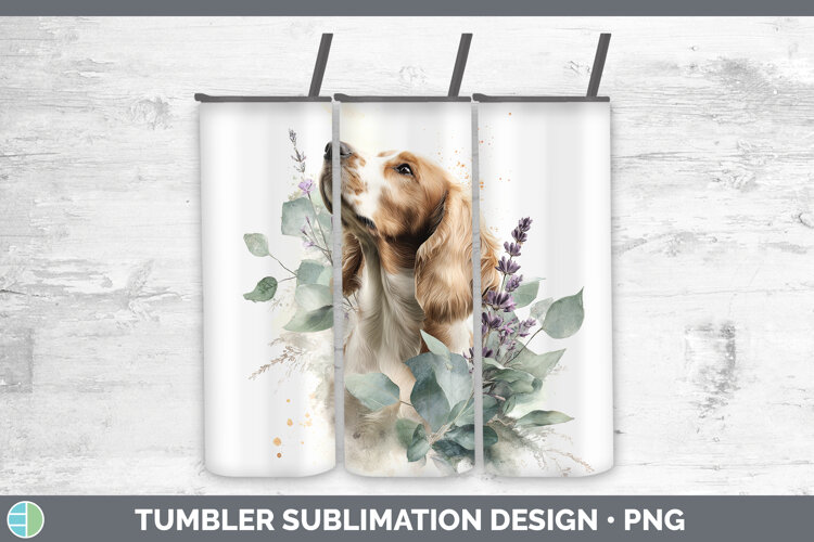 GorgeousDogs 05 Lavender and Eucalyptus Tumbler design.