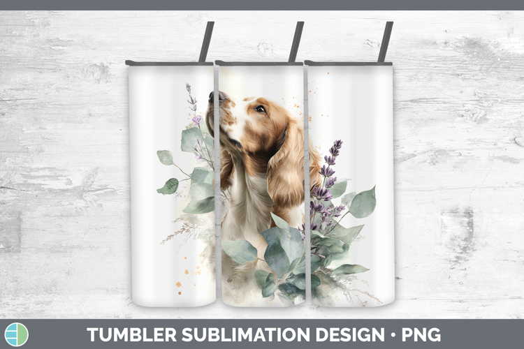 English Cocker Spaniel Dogs 05 Lavender and Eucalyptus Tumbl