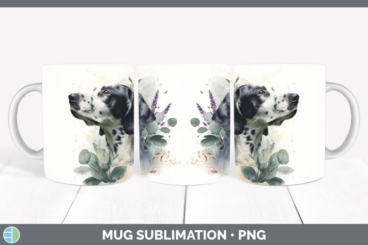 GorgeousDogs 05 Lavender and Eucalyptus Mug Wrap design.