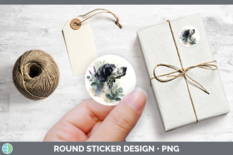 GorgeousDogs 05 Lavender and Eucalyptus Stickers design.