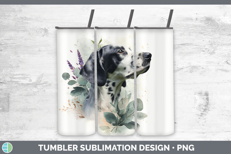 GorgeousDogs 05 Lavender and Eucalyptus Tumbler design.
