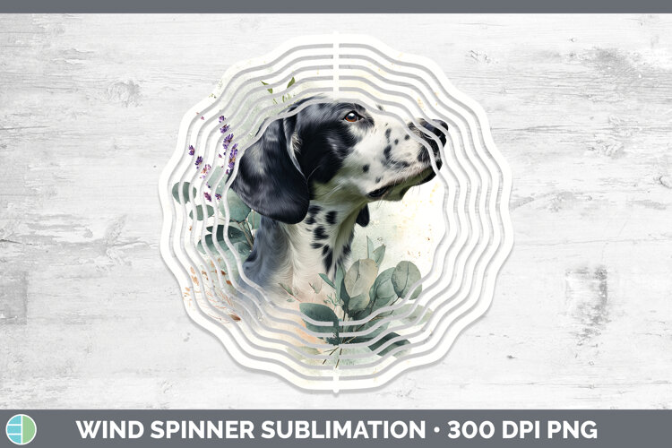 GorgeousDogs 05 Lavender and Eucalyptus Wind Spinner design.