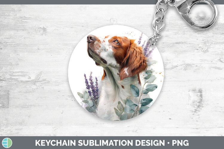 GorgeousDogs 05 Lavender and Eucalyptus Keychain design.