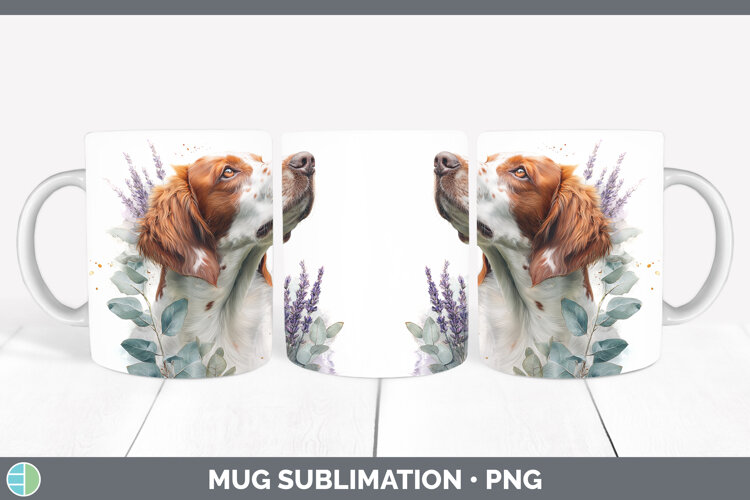 GorgeousDogs 05 Lavender and Eucalyptus Mug Wrap design.