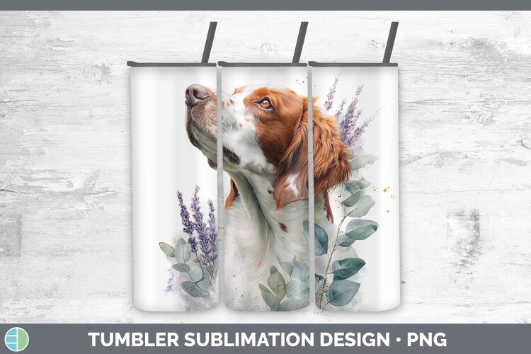 GorgeousDogs 05 Lavender and Eucalyptus Tumbler design.