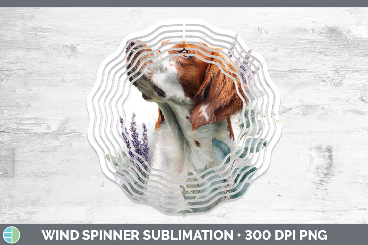 GorgeousDogs 05 Lavender and Eucalyptus Wind Spinner design.