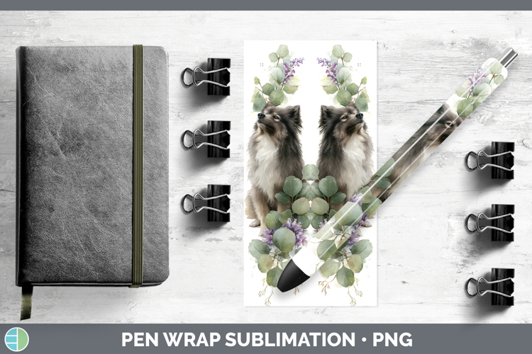 Finnish Lapphund Dogs 05 Lavender and Eucalyptus Pen Wrap Su