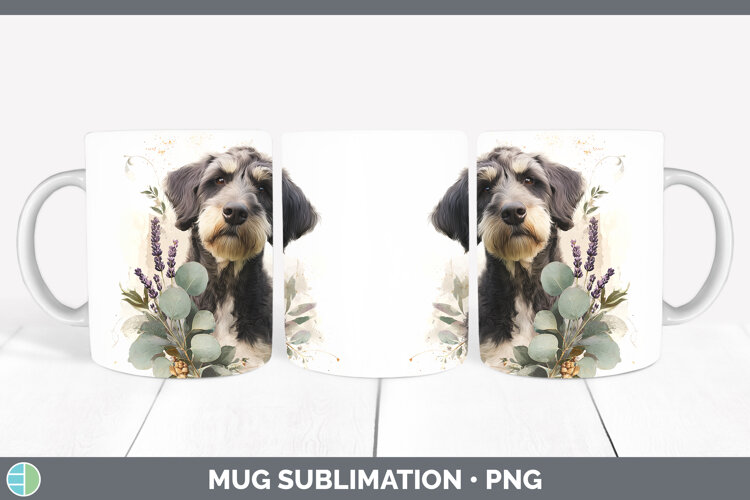 GorgeousDogs 05 Lavender and Eucalyptus Mug Wrap design.