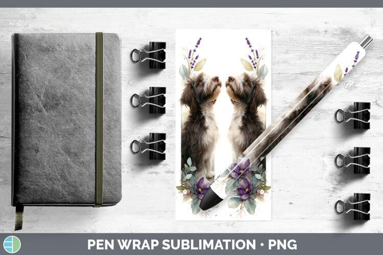 GorgeousDogs 05 Lavender and Eucalyptus Pen Wrap design.