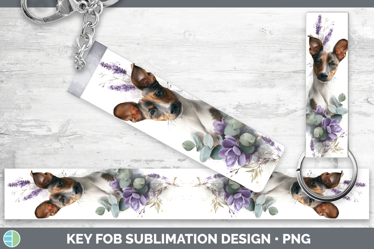 Podenco Canario Dogs 05 Lavender and Eucalyptus Key Fob Subl
