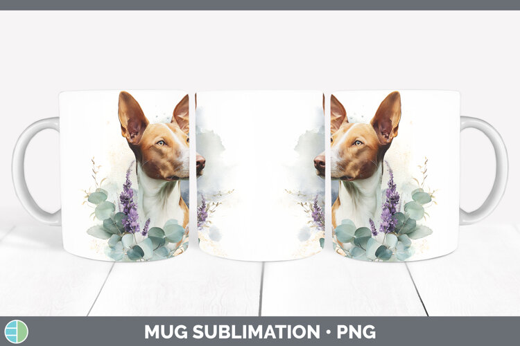 GorgeousDogs 05 Lavender and Eucalyptus Mug Wrap design.