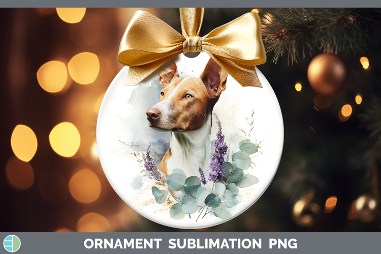 Podenco Canario Dogs 05 Lavender and Eucalyptus Ornament Sub