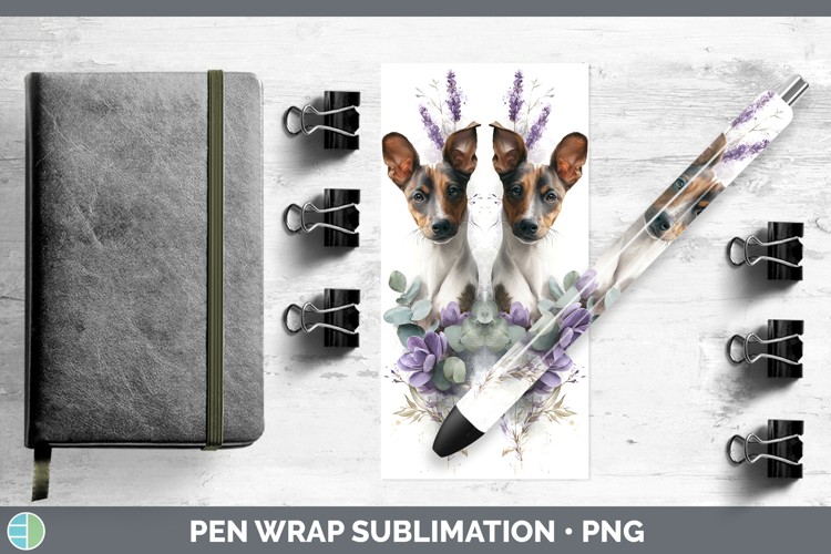 Podenco Canario Dogs 05 Lavender and Eucalyptus Pen Wrap Sub