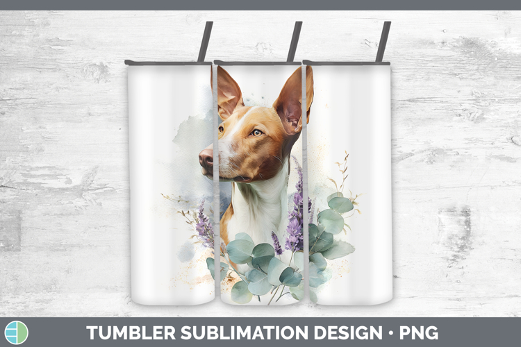 Podenco Canario Dogs 05 Lavender and Eucalyptus Tumbler Subl