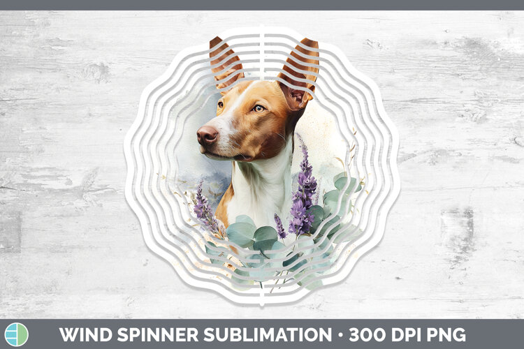 GorgeousDogs 05 Lavender and Eucalyptus Wind Spinner design.