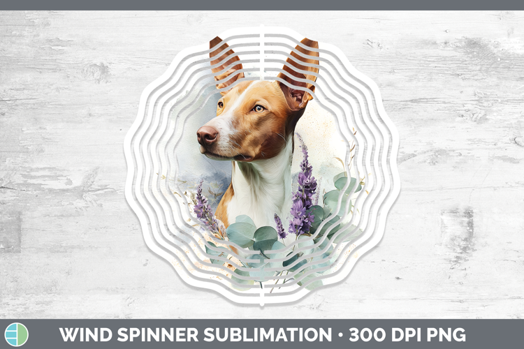 Podenco Canario Dogs 05 Lavender and Eucalyptus Wind Spinner