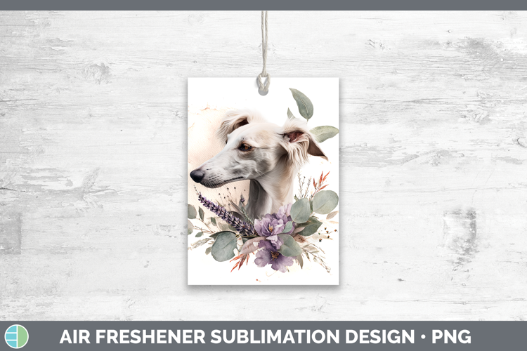 Saluki Dogs 05 Lavender and Eucalyptus Air Freshener Sublima