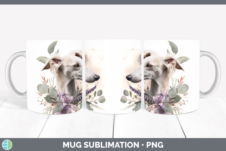 GorgeousDogs 05 Lavender and Eucalyptus Mug Wrap design.