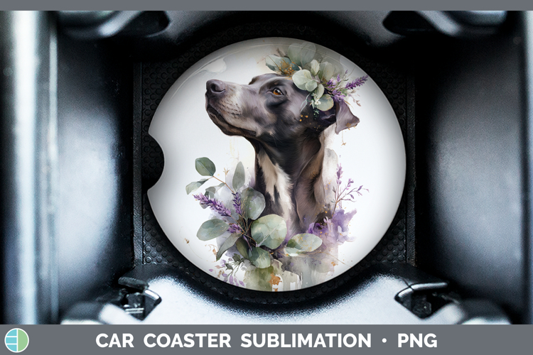 Warren Hound Dogs 05 Lavender and Eucalyptus Car Coaster Sub