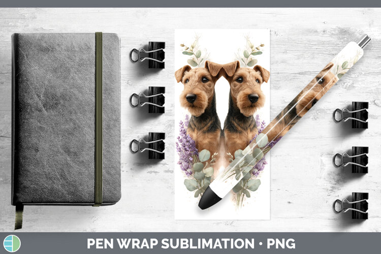 GorgeousDogs 05 Lavender and Eucalyptus Pen Wrap design.