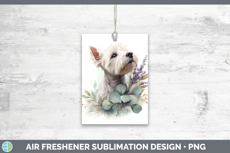 White Highland Terrier Dogs 05 Lavender and Eucalyptus Air F